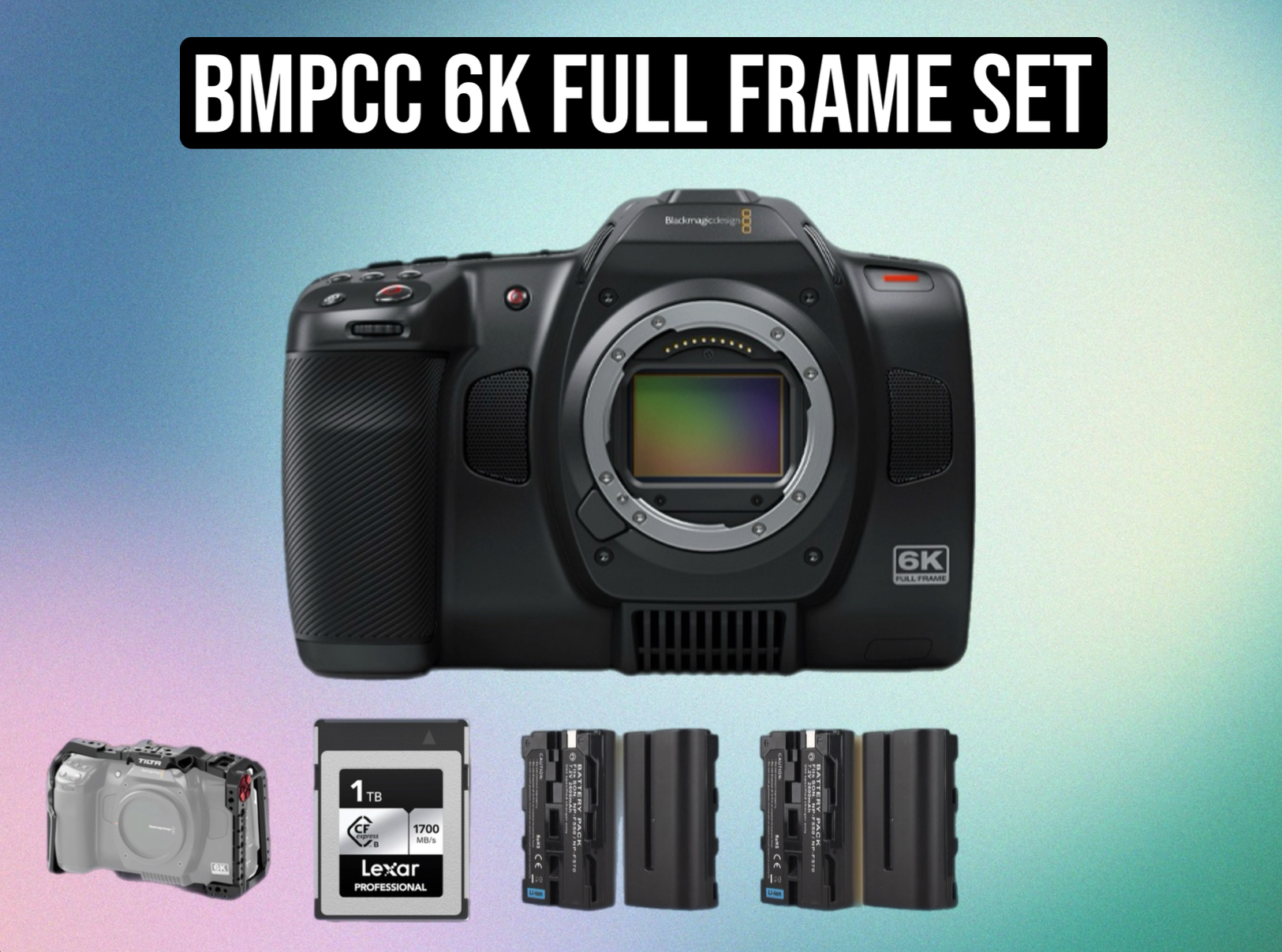 Bmpcc 6k full frame cinema camera set | blackmagic / bmpc / bmpcc / 6k ff / full frame / cinema camera / raw / prores