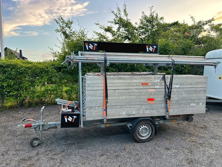 Byggställning på släpvagn!