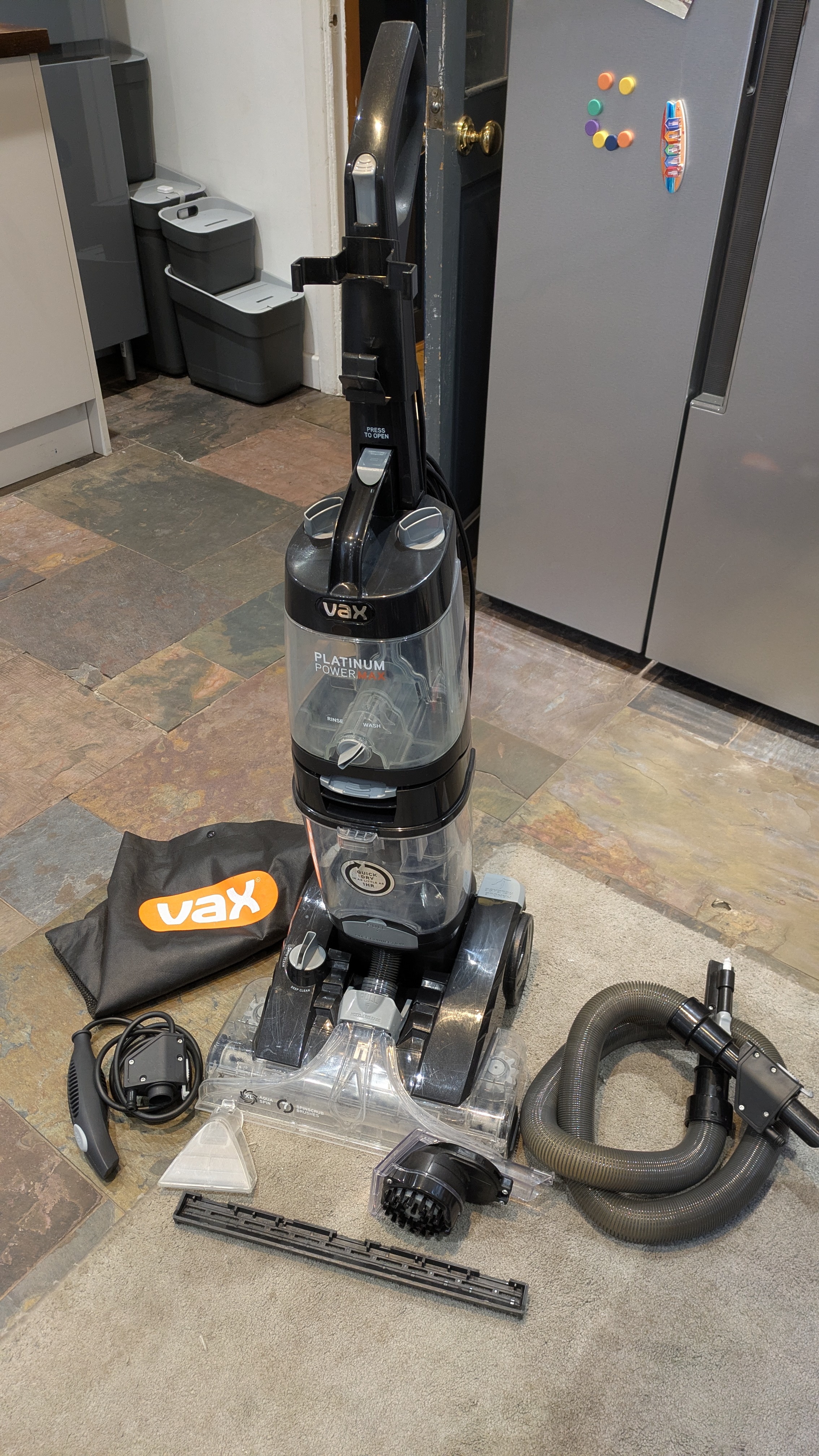 Vax platinum power max carpet, upholstery and hard floor cleaner