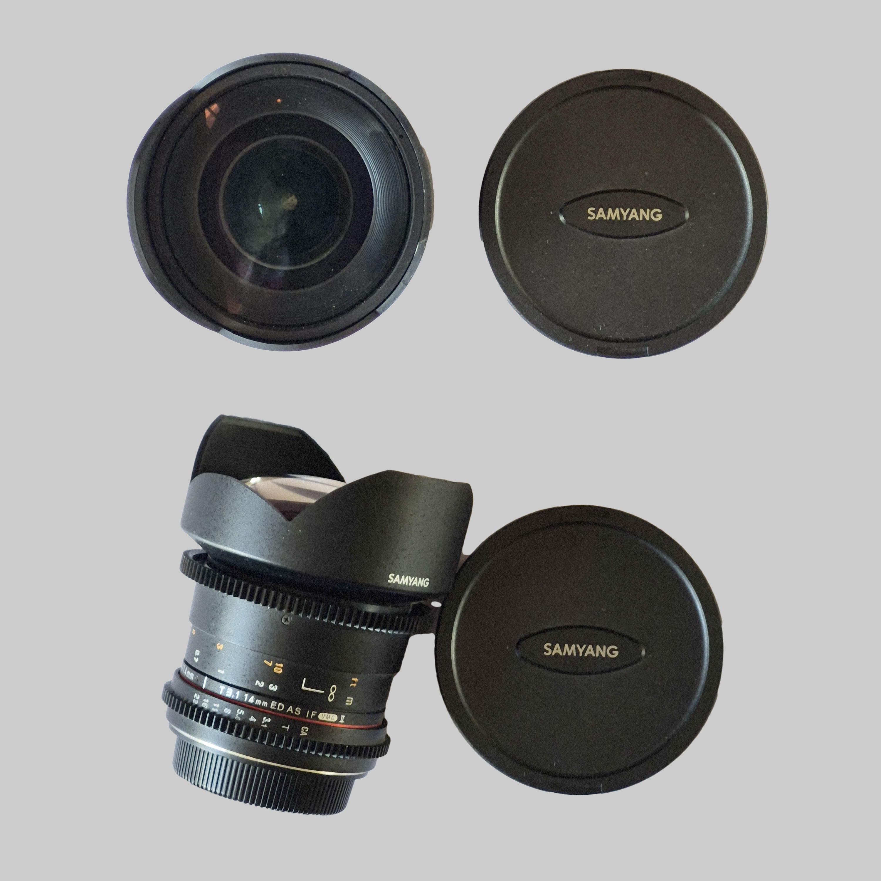 Samyang 14mm cine lens ef mount