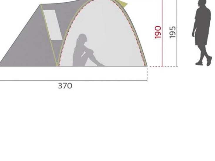 Mccinley tält 3 pers med sovrum