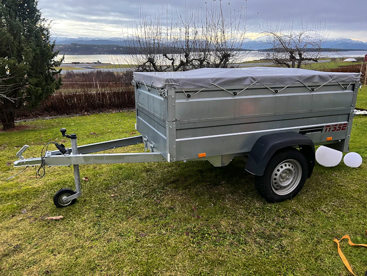 1140 tysse tilhenger m/manuell tipp. uten brems