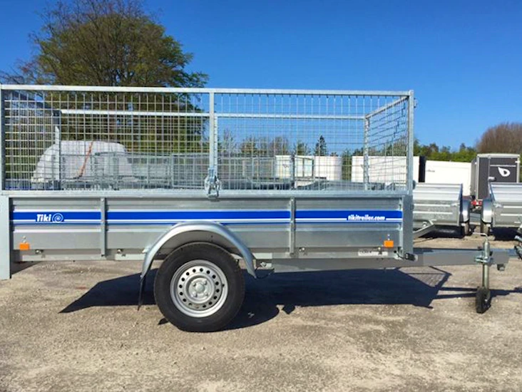 Släpvagn tiki cs265-r med 70 cm nätgrindar – vänersborg