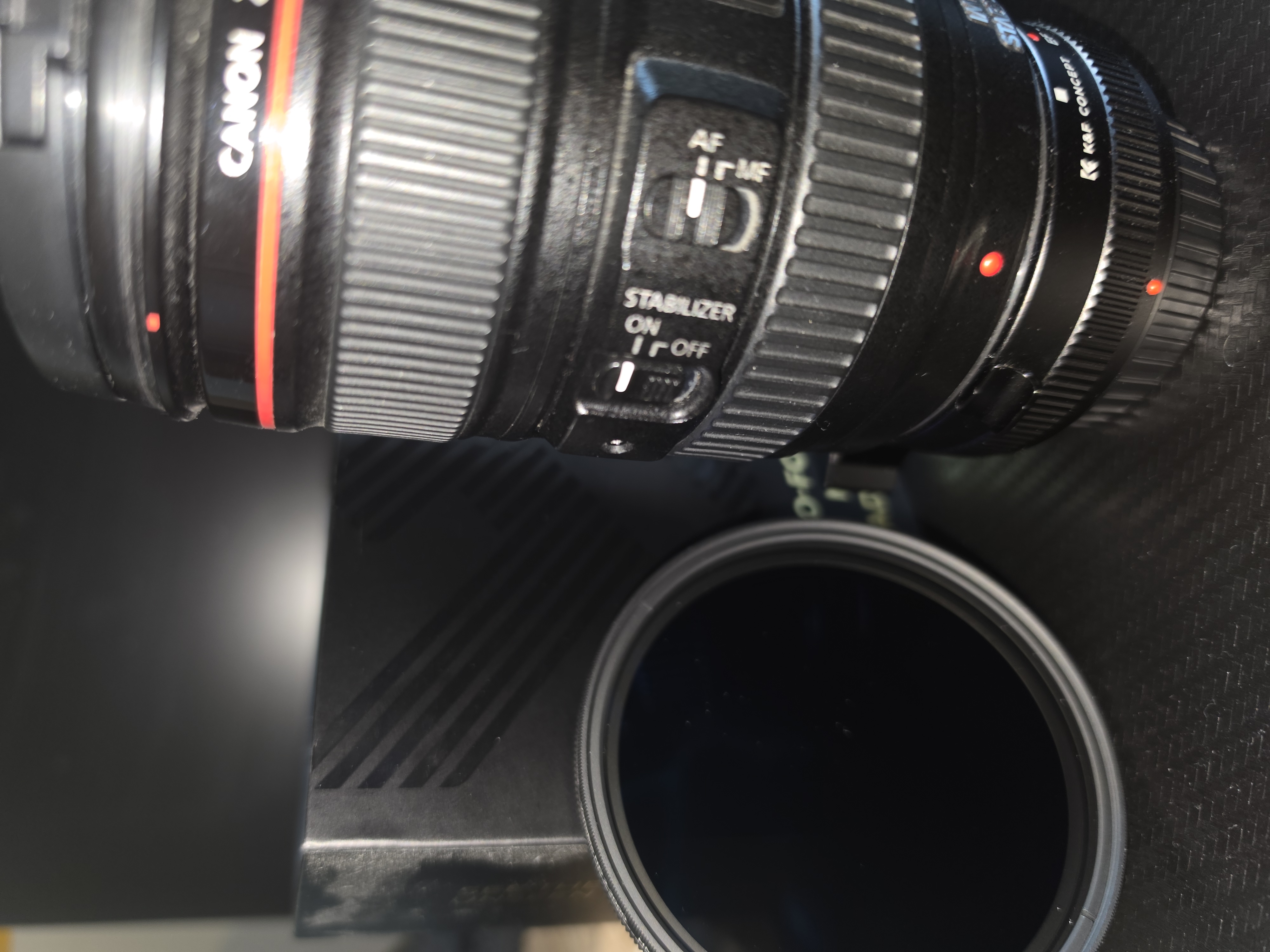 Canon 24-105mm f/4l is usm lens kit - inc. rf adapter, nd/cpl filters & hood