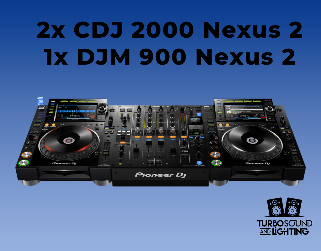 Pioneer 2x cdj 2000 nexus 2 & 1x djm-900 2000 nexus 2