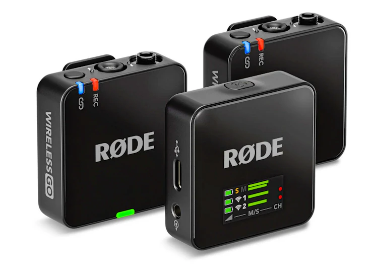 røde wireless go - trådlöst mikrofonsystem för podd, vlogg och intervjuer