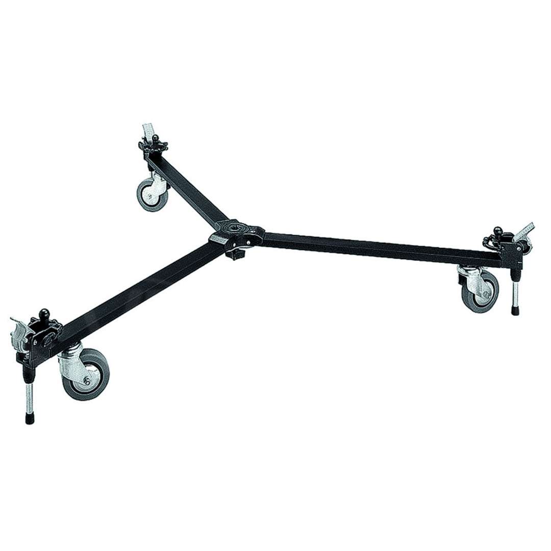 Manfrotto 127 basic dolly for single feet tripods and spike feet tripods 