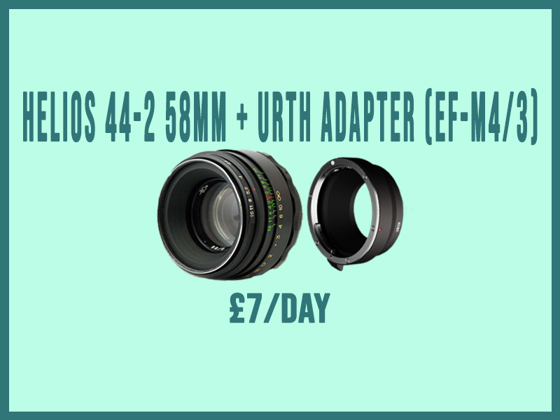 Helios 44-2 58mm f2  lens (ef mount) & urth adapter (ef/ef-s - m4/3)