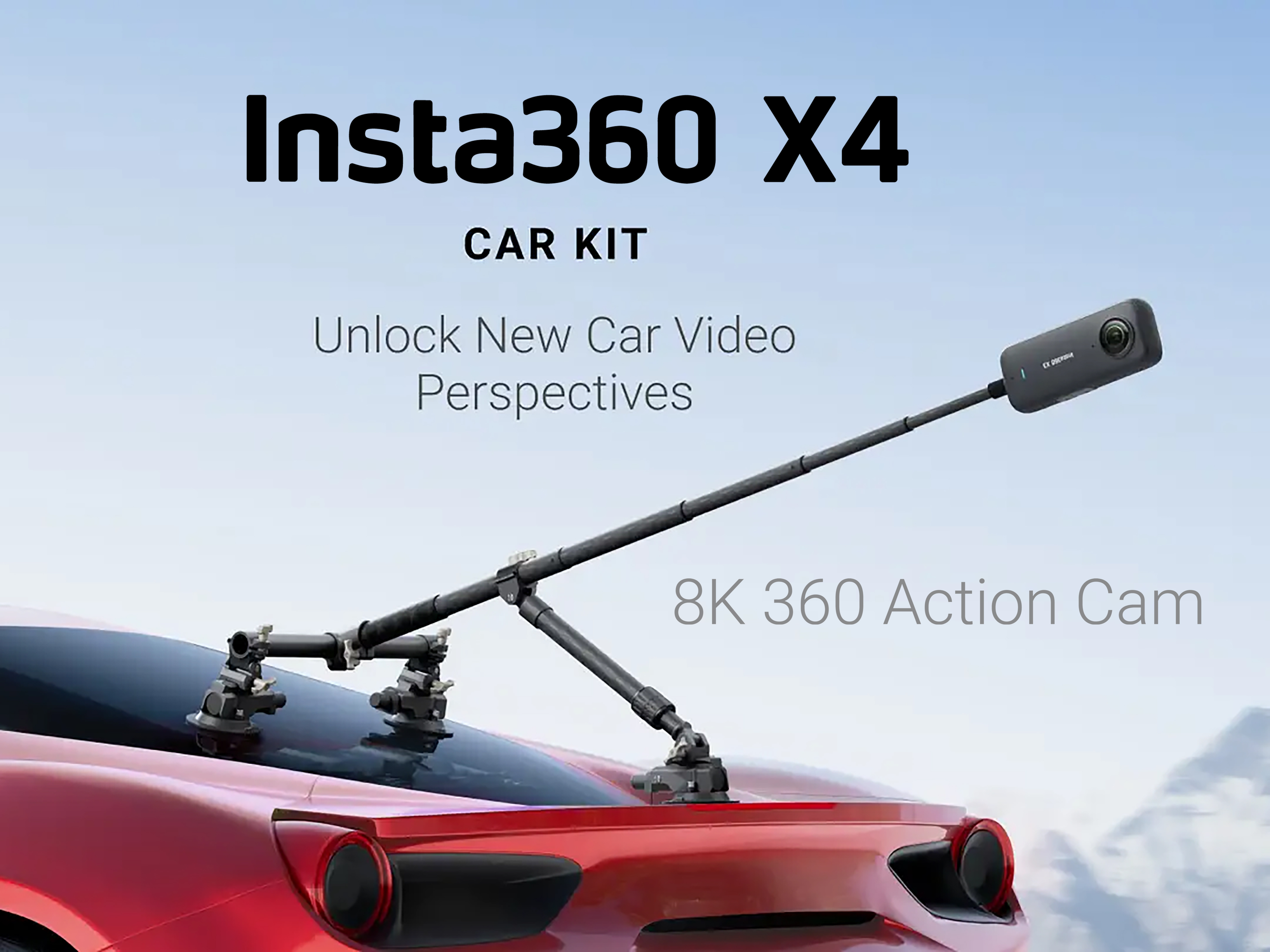 Insta 360 x3, x4, x5 , osmo 360 car rig custom 
