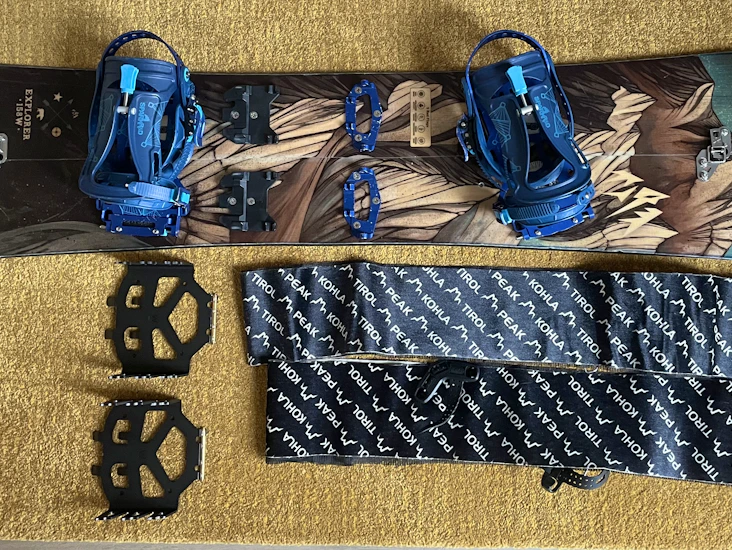 Jones explorer 158w splitboard-setti