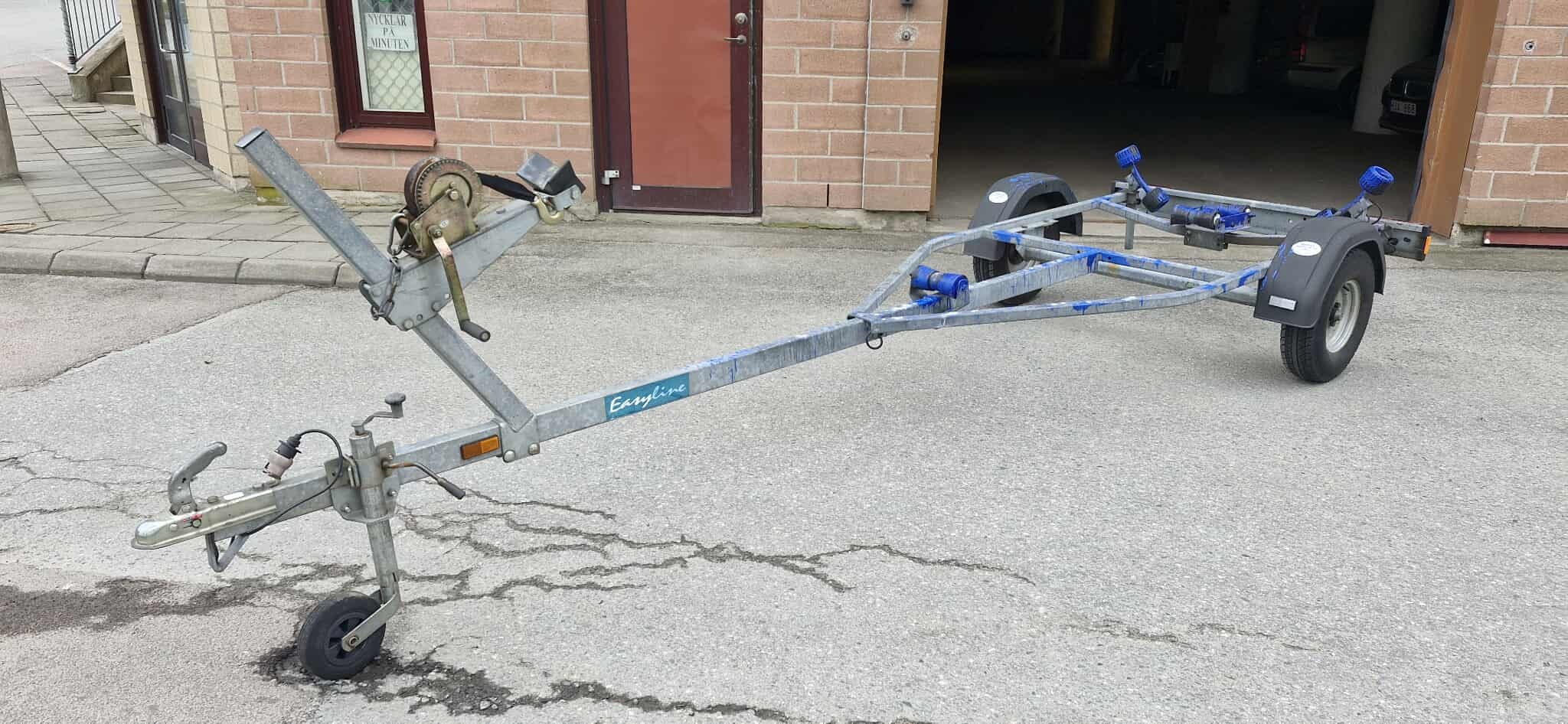 Båttrailer 80 km/h med vinsch