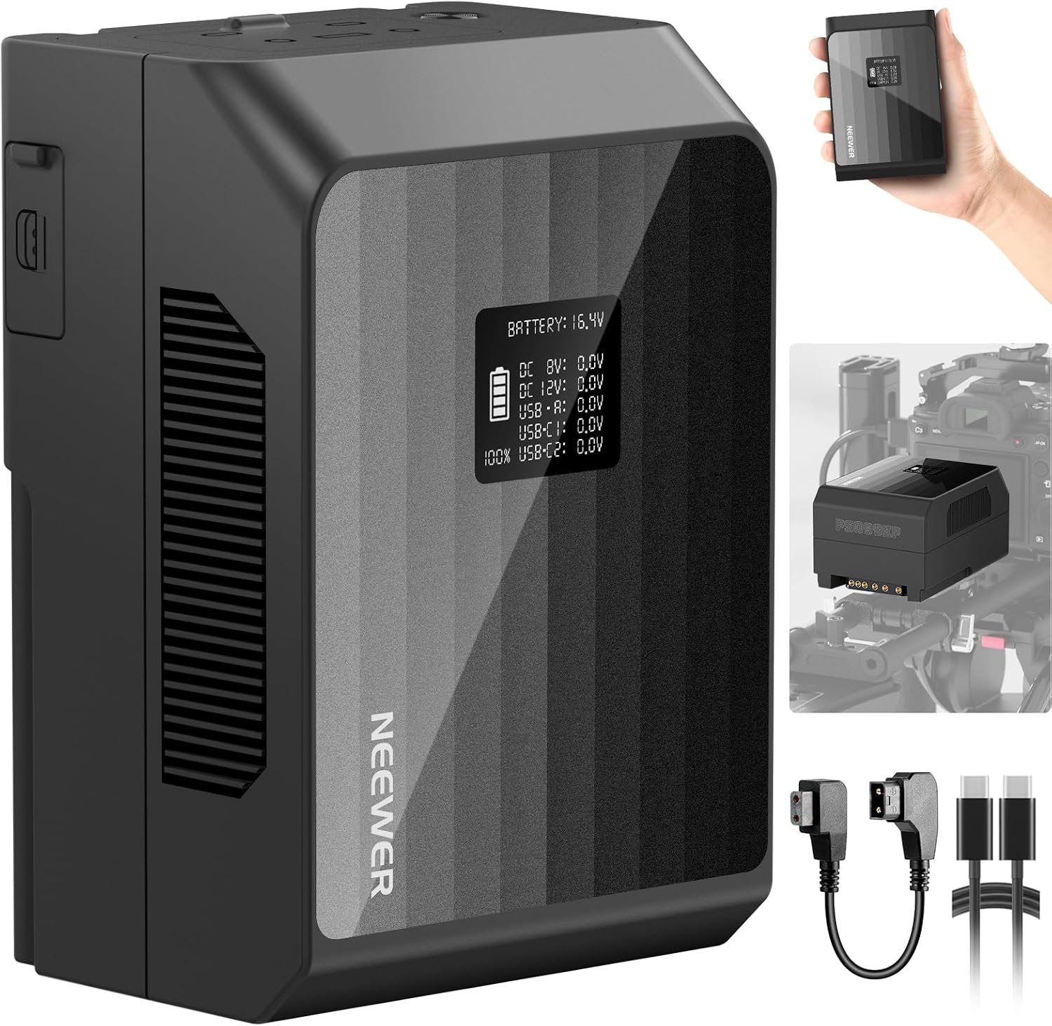 Neewer mini v mount battery ps099ep, 