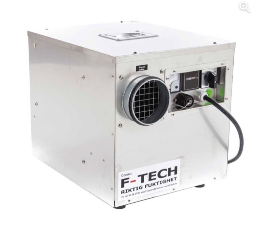 Rotoravfukter byggtørker