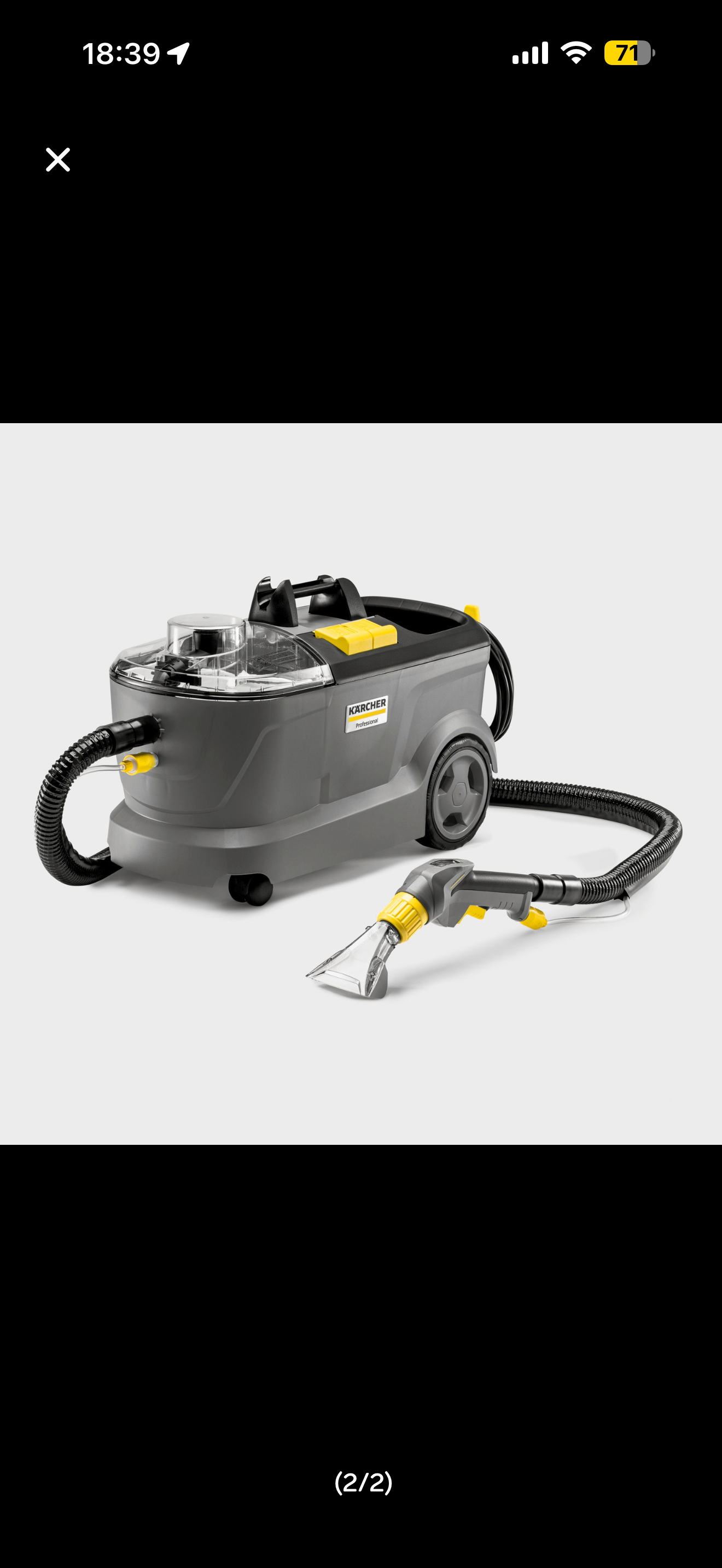 Lei kärcher puzzi 10/1 – profesjonell tepperenser