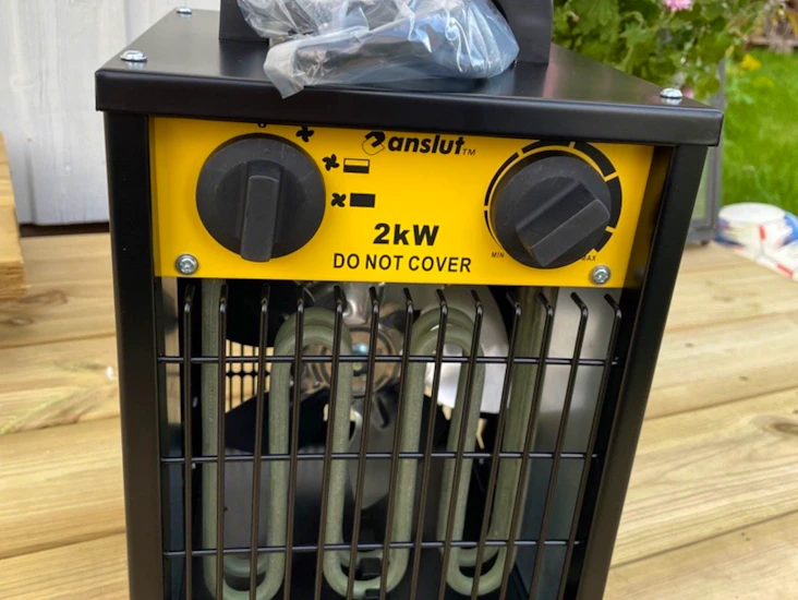 Värmefläkt/byggfläkt 2kw
