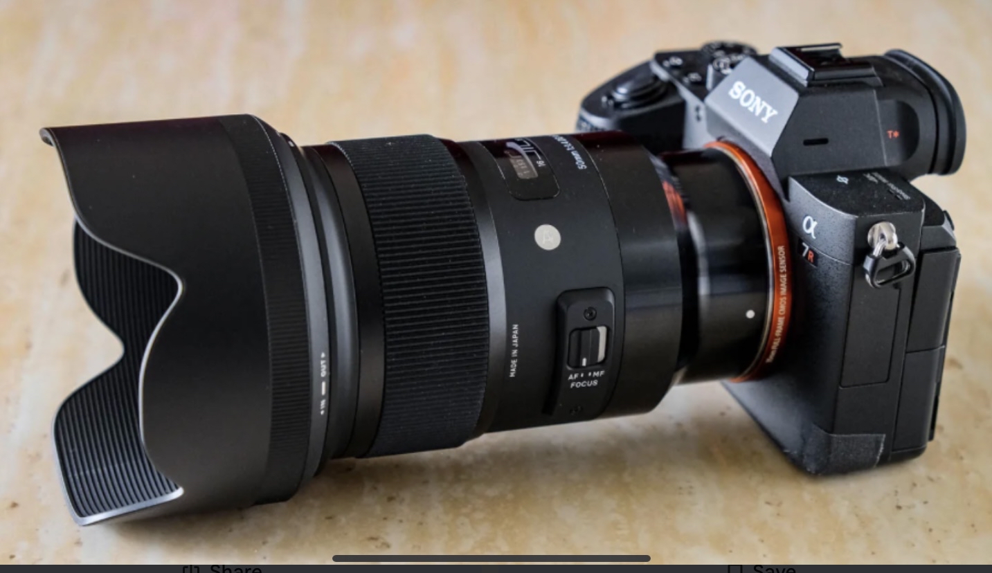 Sony a7siii with sigma 50mm lens and flash trigger