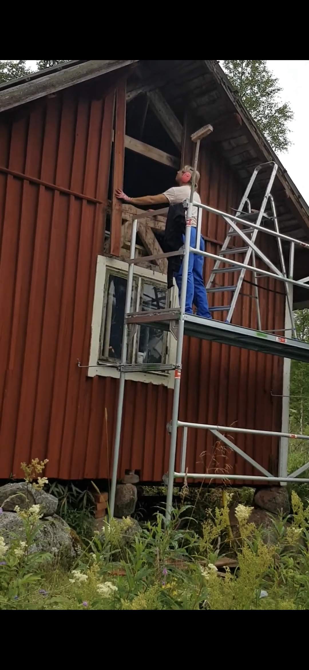 Byggställning / ramställning i aluminium 3x4 m – lätt och stabil
