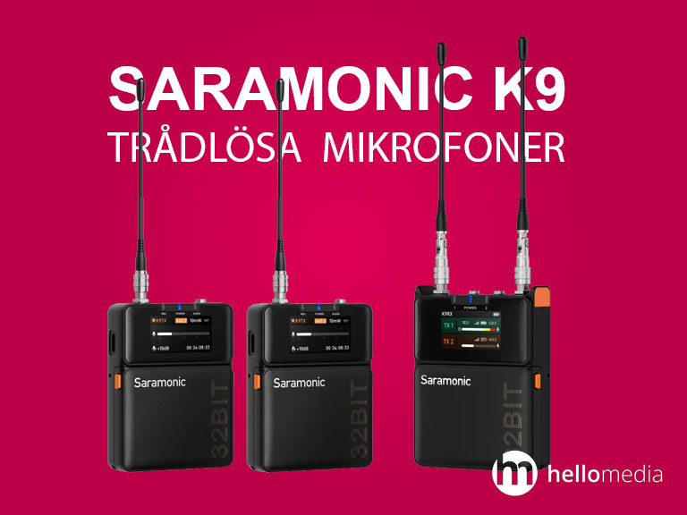 Saramonic k9 – trådlöst ljudsystem för professionell produktion