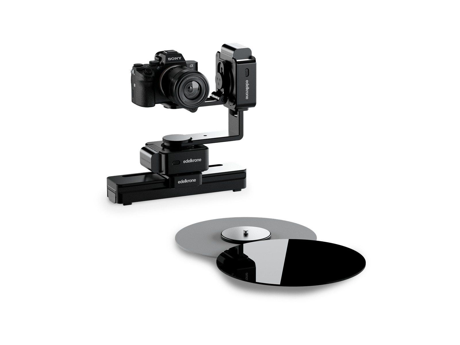 Edelkrone packshot go – motoriserad slider och turntable