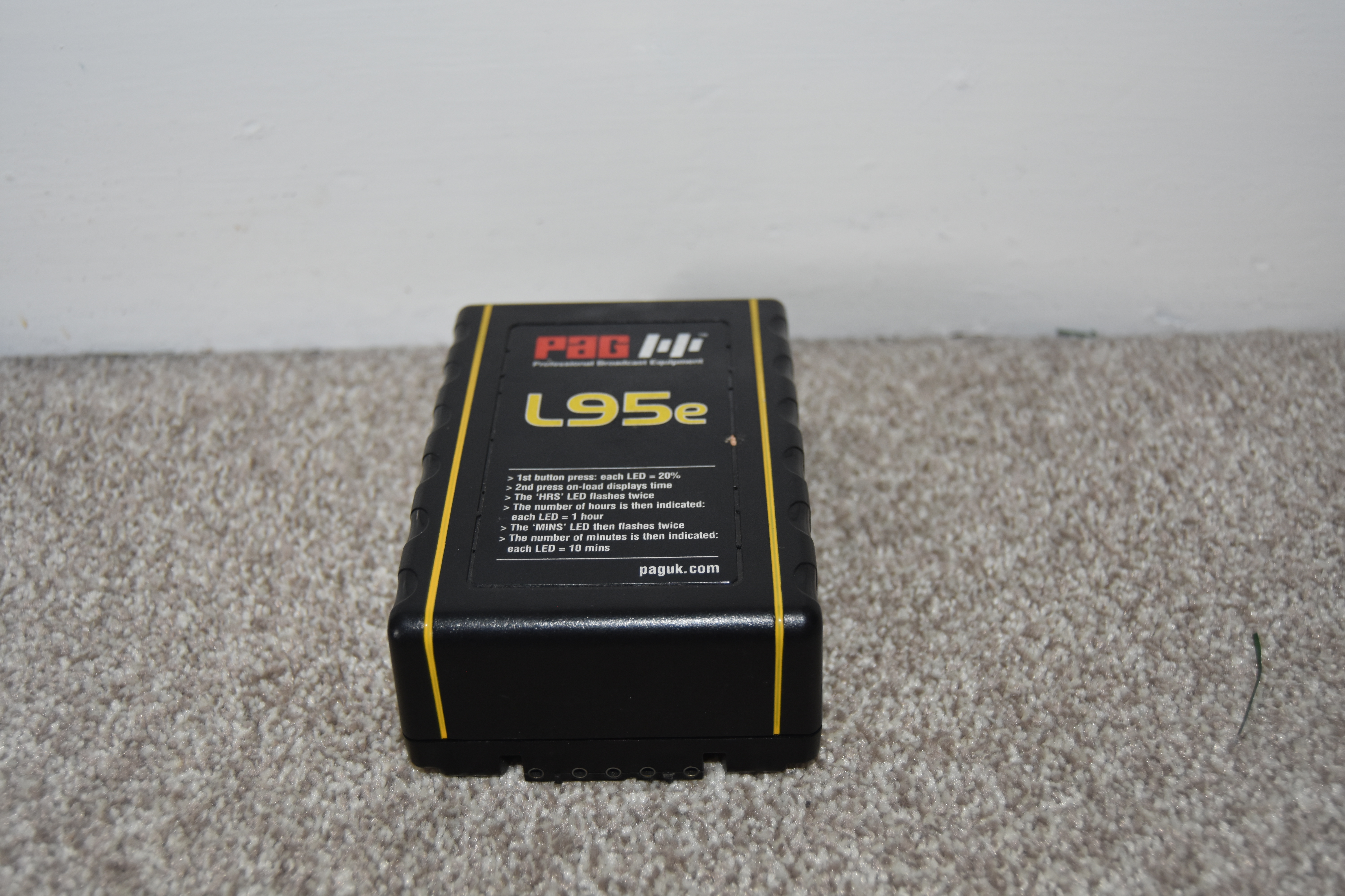 V-lock battery (pag l95e)