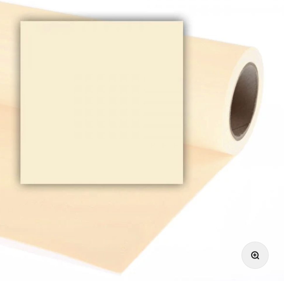 Colorama 1.35 x 11m (53" x 36ft) vanilla seamless background paper