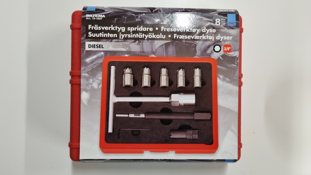Fräsverktyg spridare, 8 delar, diesel