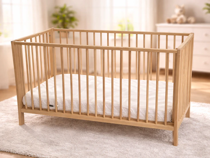 Solid wooden crib viculii orin