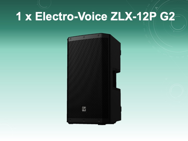 Electro-voice zlx-12p g2 12" active pa speaker (single unit)