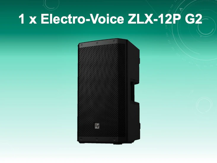 Electro-voice zlx-12p g2 12" active pa speaker (single unit)