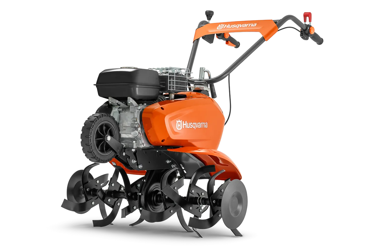 Jordfräs med plog husqvarna tf 435p