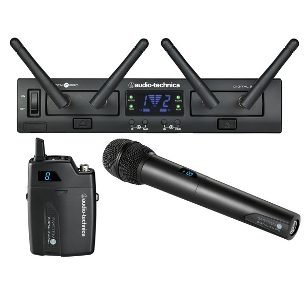 Audio-technica system 10 trådløs mikrofon til leie – håndholdt + bøyle/headset