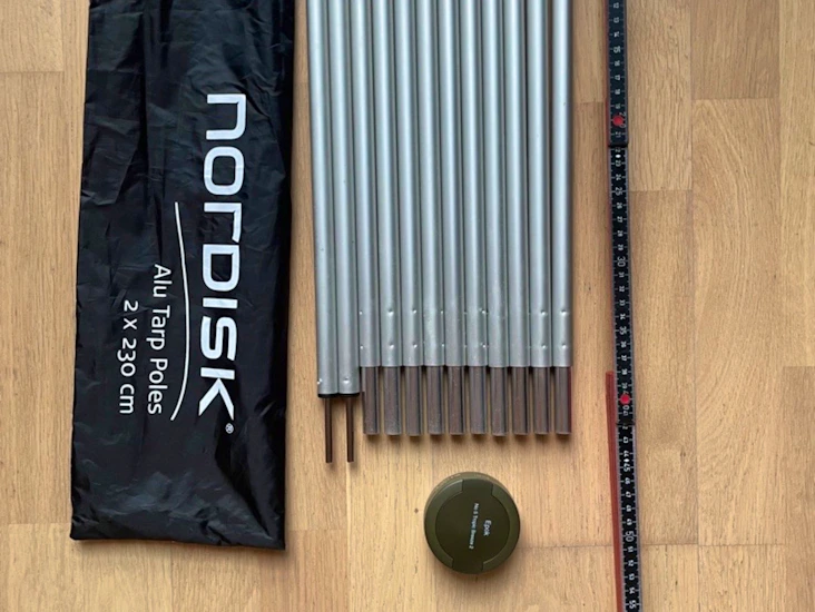 Tarp stenger - 2 x nordisk dac 230cm