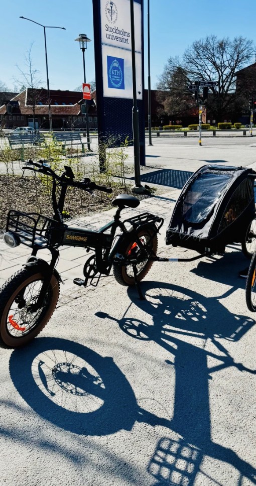 Elcykel + cykelvagn