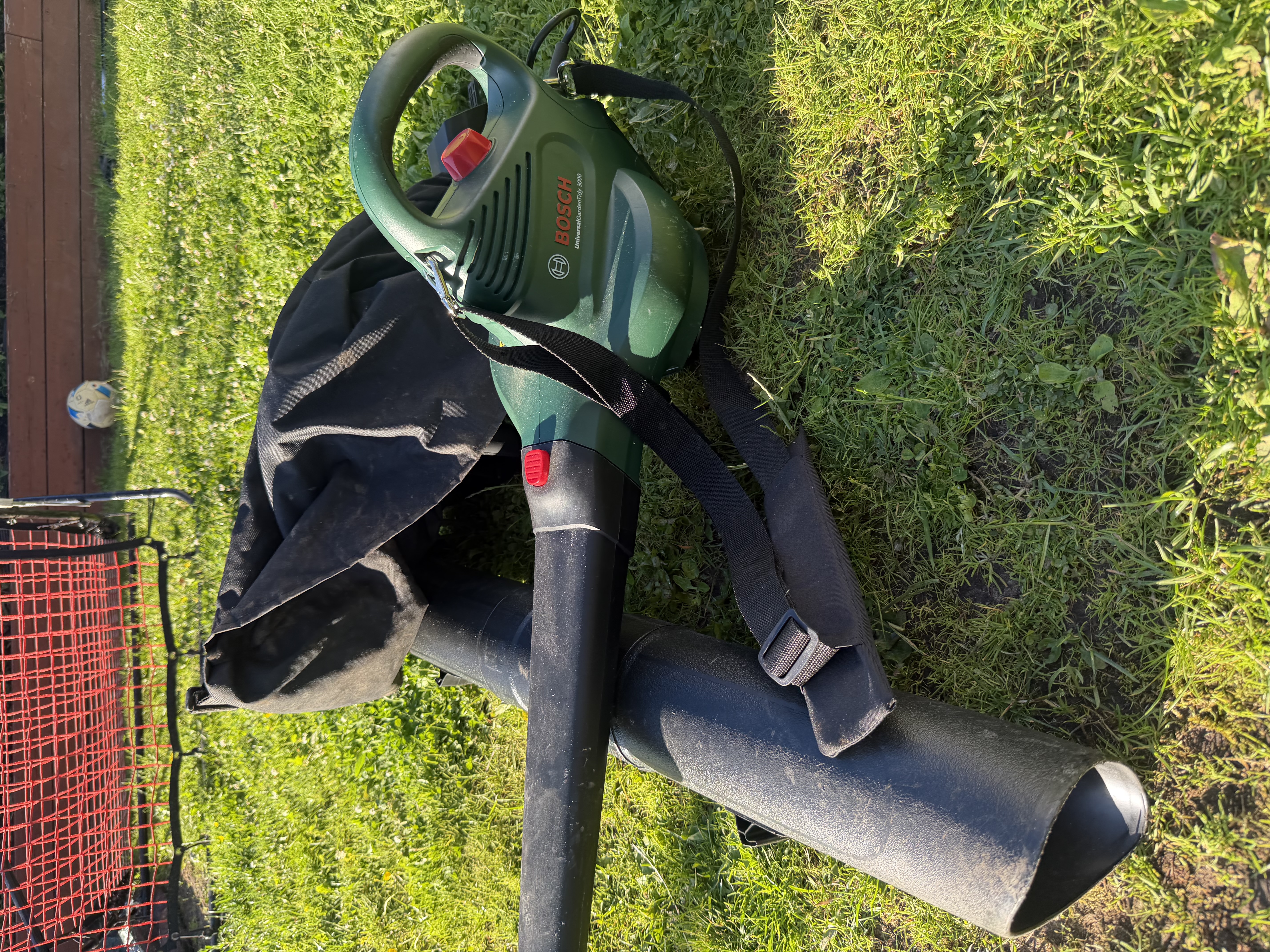 lövblås / lövsug med uppsamlare – bosch gardentidy 3000