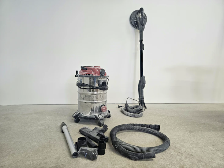 Tak-/väggslip med dammsugare paket