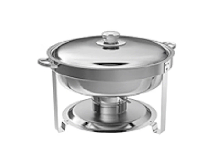 Chafing dish round with lid