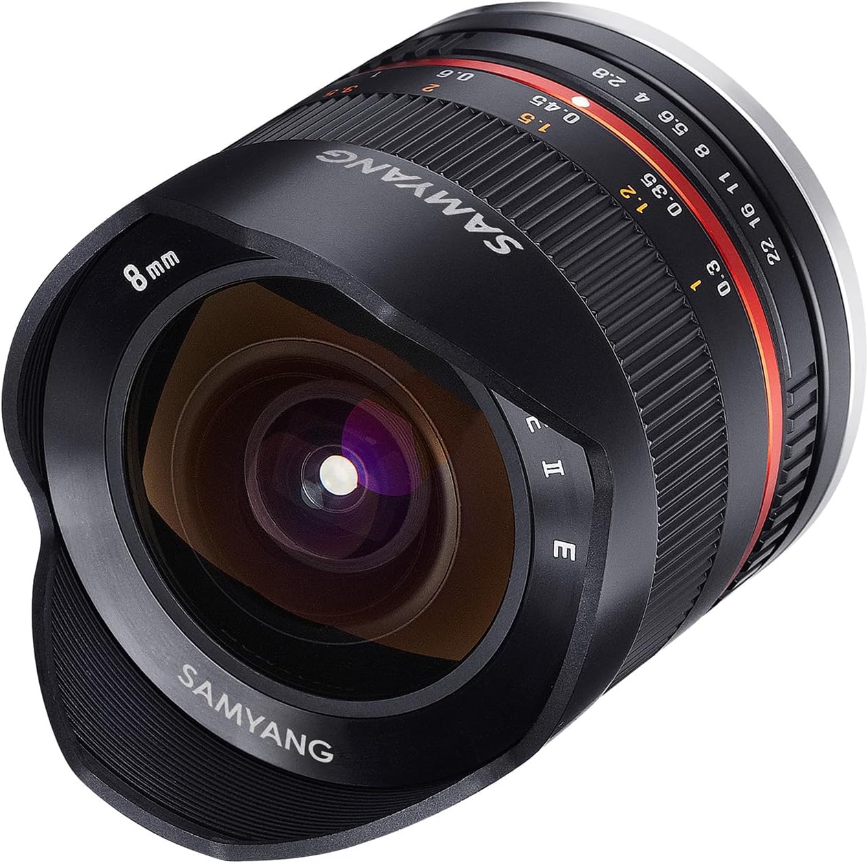 Samyang mf 8mm f2.8 fisheye ii manual focus lens for sony e - black
