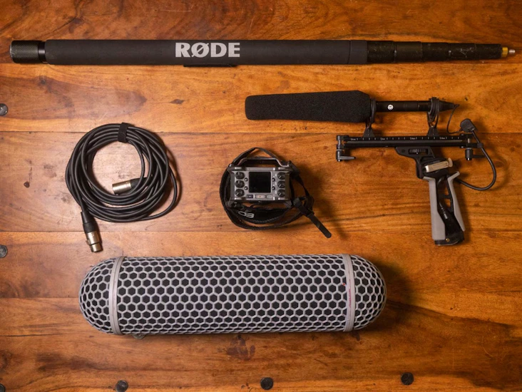 Ljud-kit, boom, zoom f6, sennheiser 416