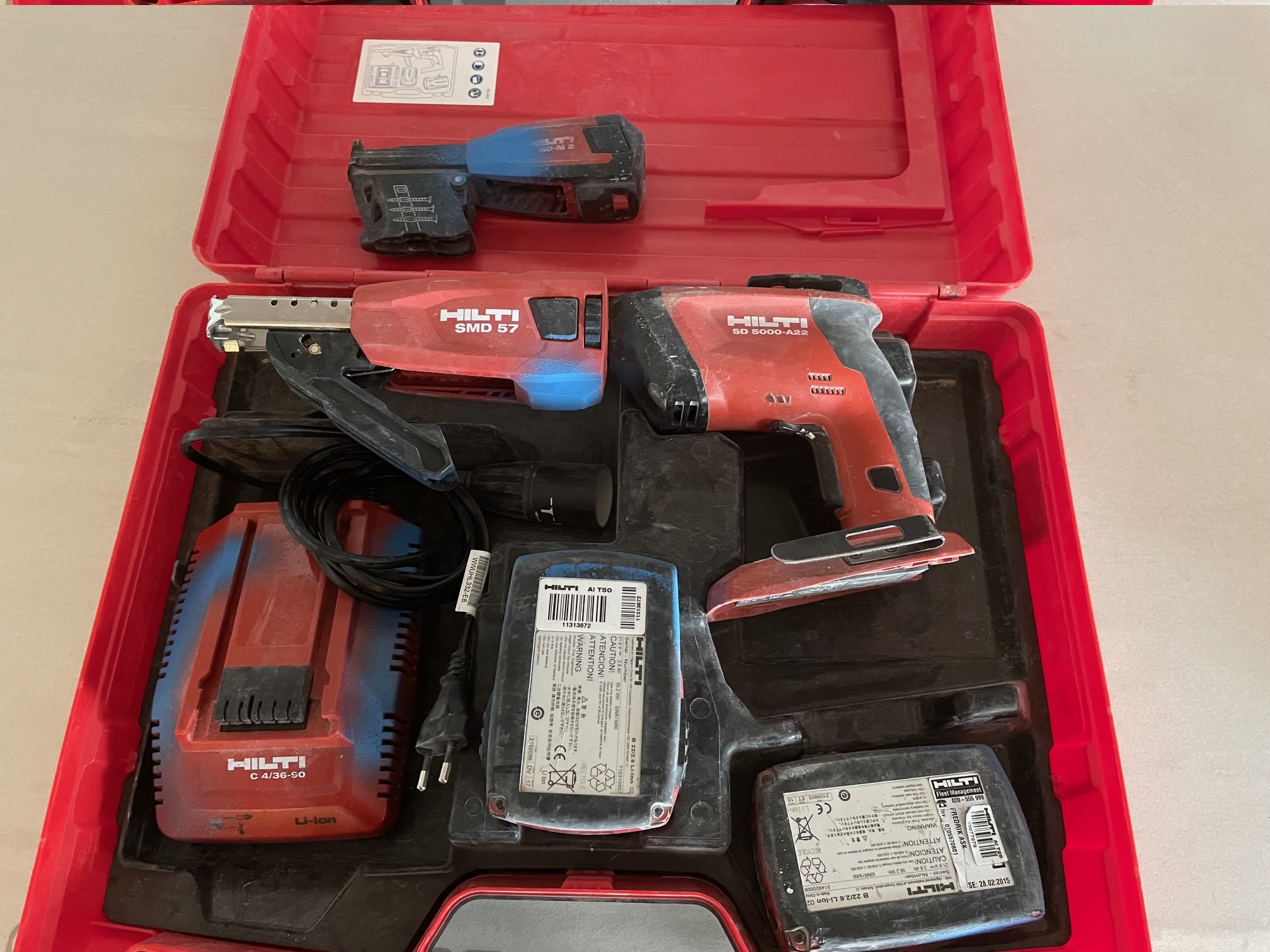 Sd 5000-22 batteridriven gipsskruvdragare hillti