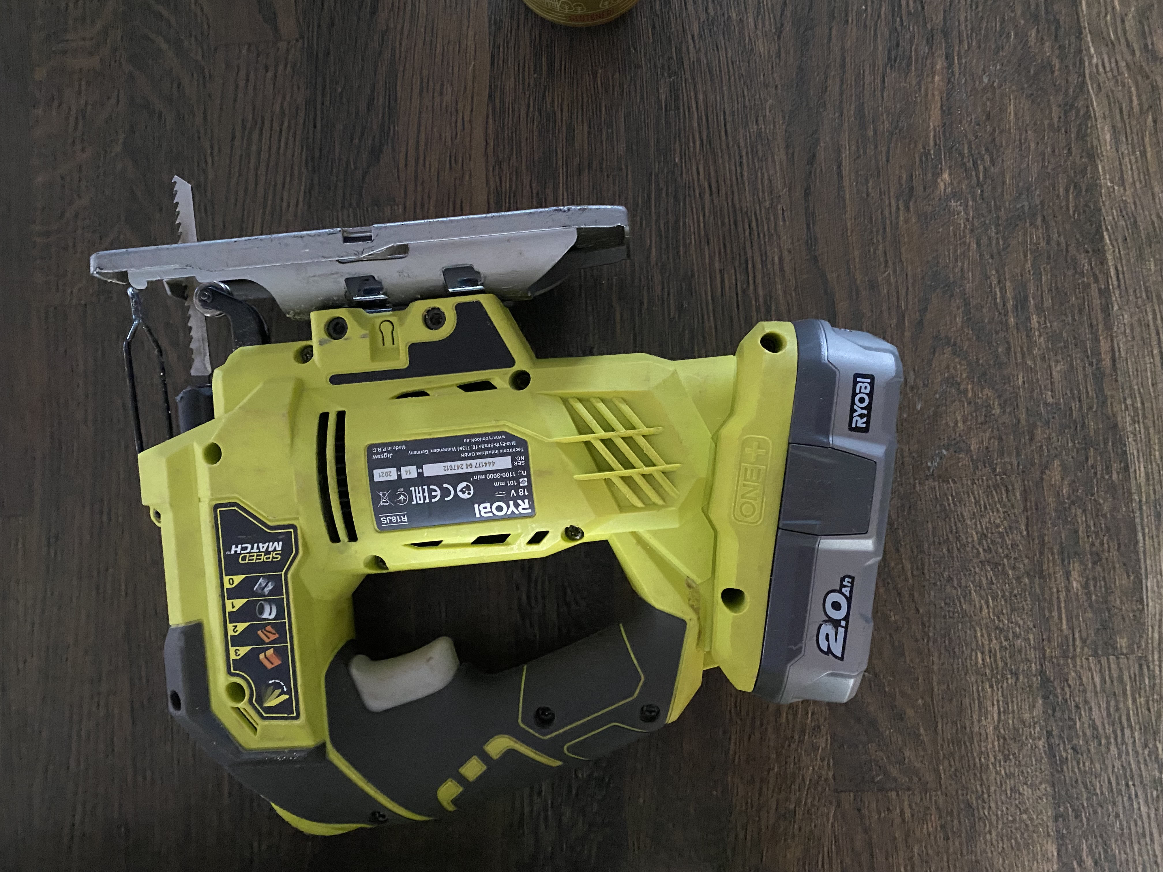 Ryobi  stikksag med 2 batteri og lader 