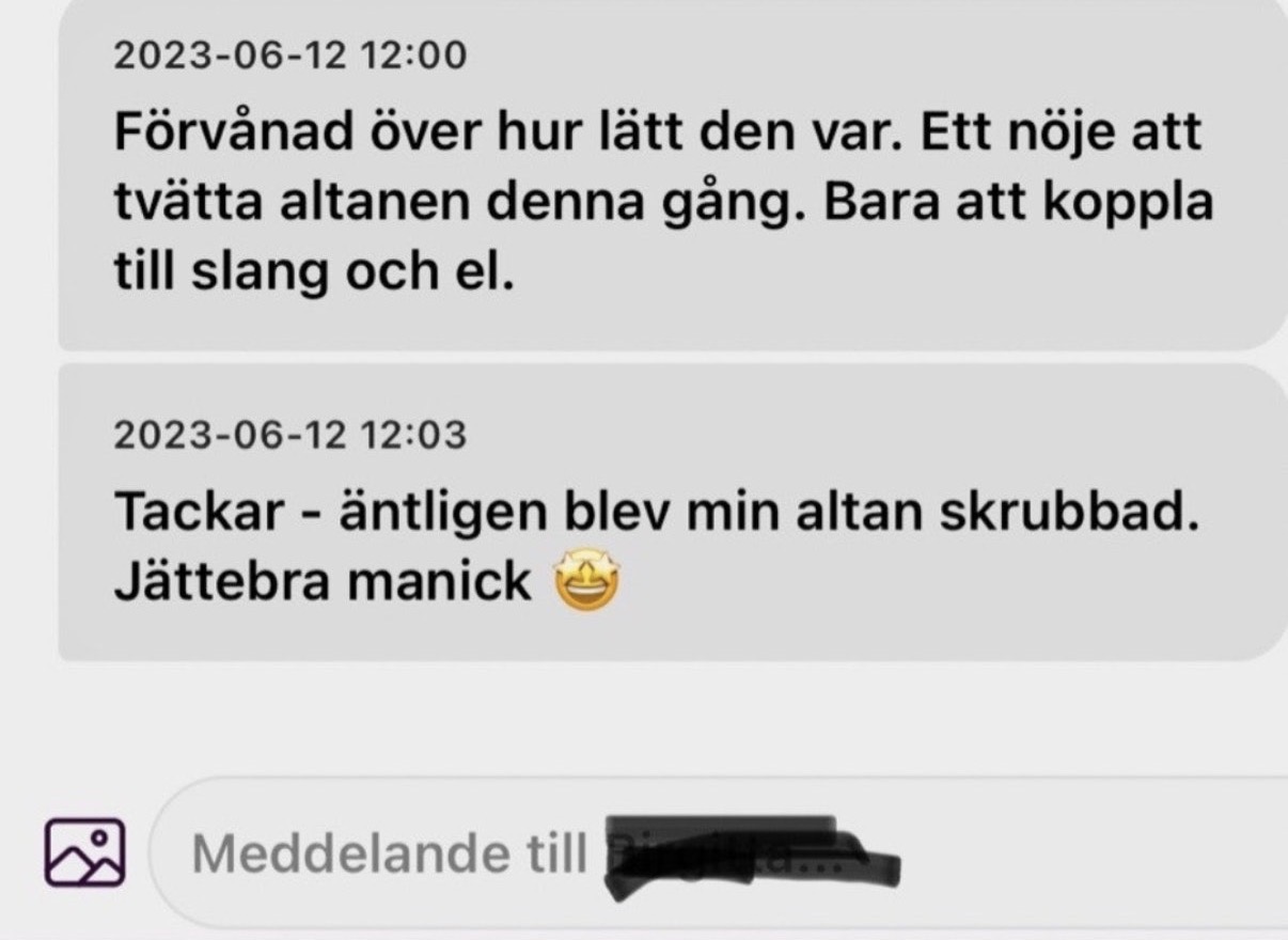 Hyra hyr terrassborste i gävle – kärcher pcl 4 som ger jämnt och effektivt resultat utan ränder. perfekt för altantvätt & trall.
