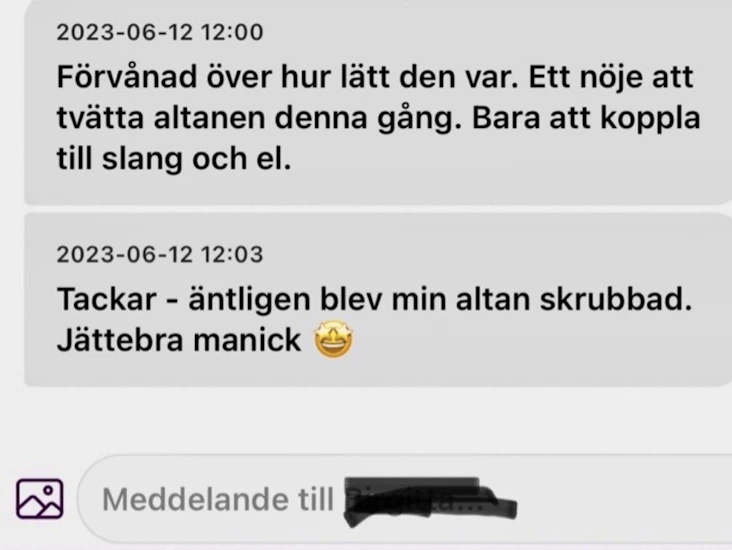 Hyra hyr terrassborste i gävle – kärcher pcl 4 som ger jämnt och effektivt resultat utan ränder. perfekt för altantvätt & trall.