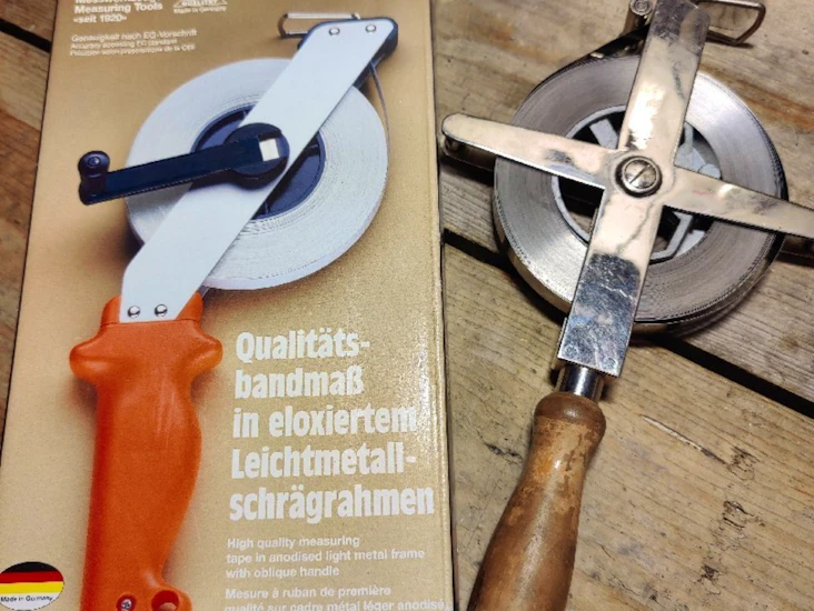 Målebånd 30 m, stål