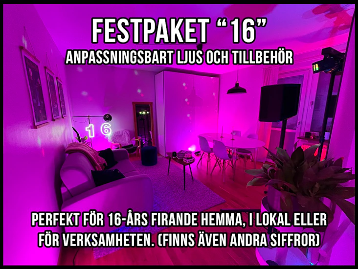 16-års fest - kan anpassas