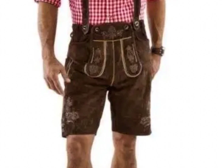 Lederhosen stl xl (54) äkta mockaskinn oktoberfest