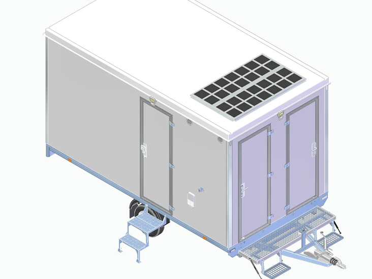 Rastvagn / personalvagn / personalbod - 6 pers. ink. pentry, förråd & wc