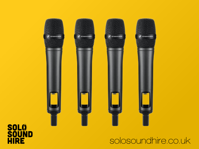 4 x sennheiser g4 handheld wireless mic [only]