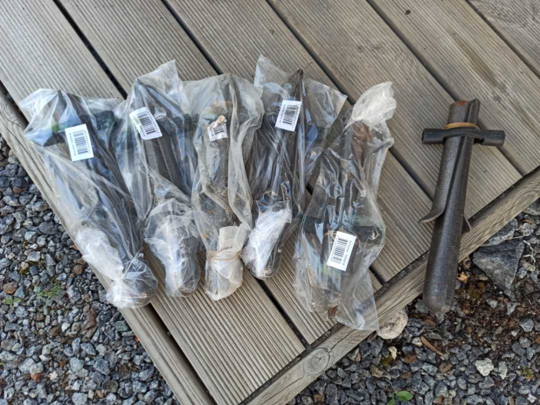 6st spräckkilar 34mm 29cm !! 