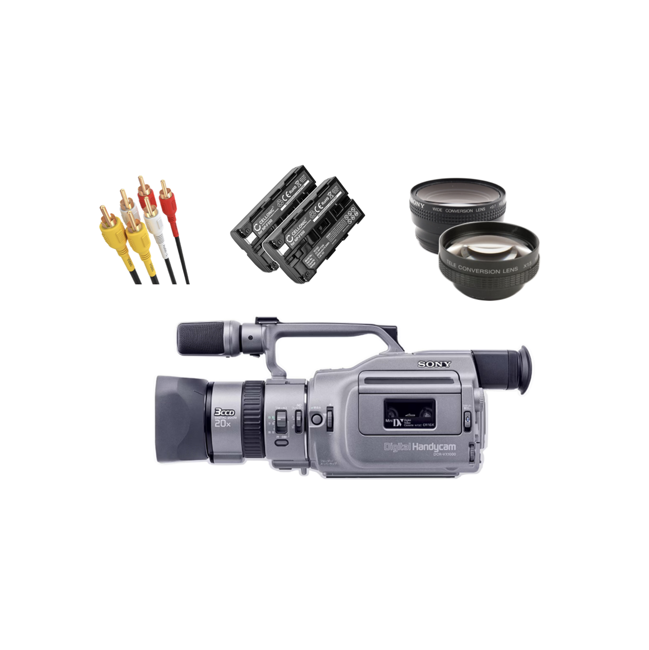 1995 sony dcr - vx1000 mini dv video camera