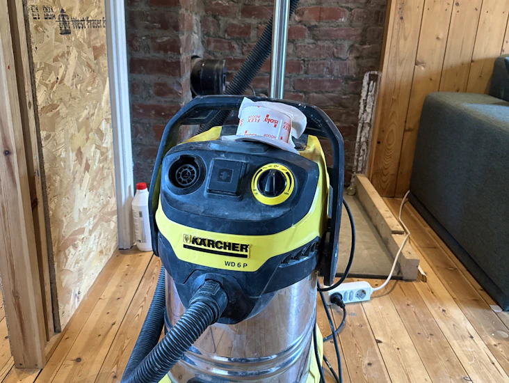 Støvsuger for byggestøv